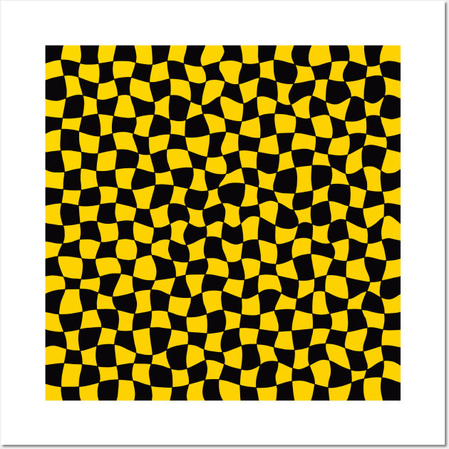 Black and yellow checkerboard shop